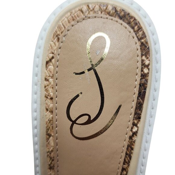 Sam Edelman Womens Platform Wedge Sandals Beige & Black Espadrille Style 9.5 - Picture 8 of 12